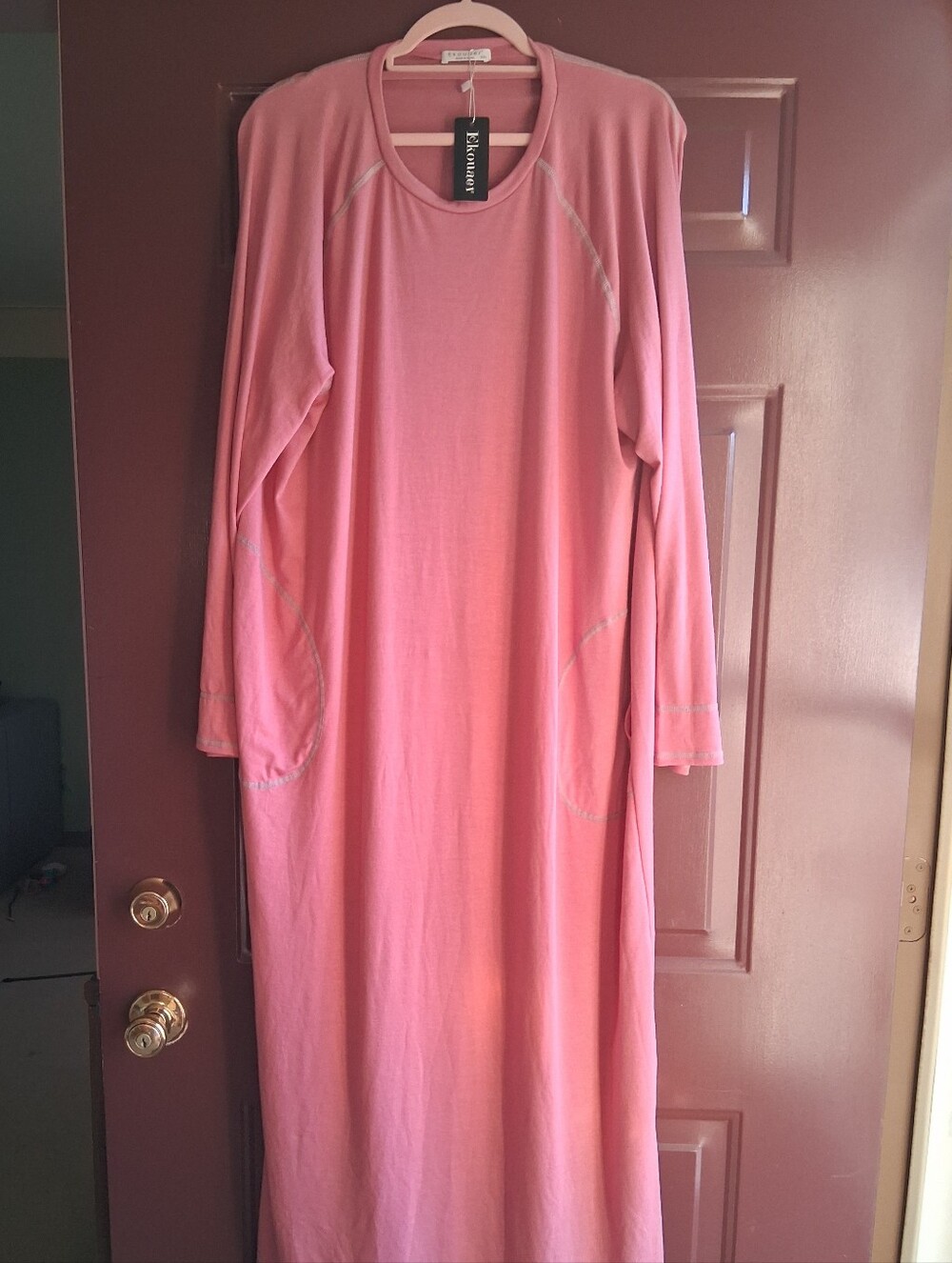 Ekouaer XXL Pink Sleep Dress Nightgown NWT